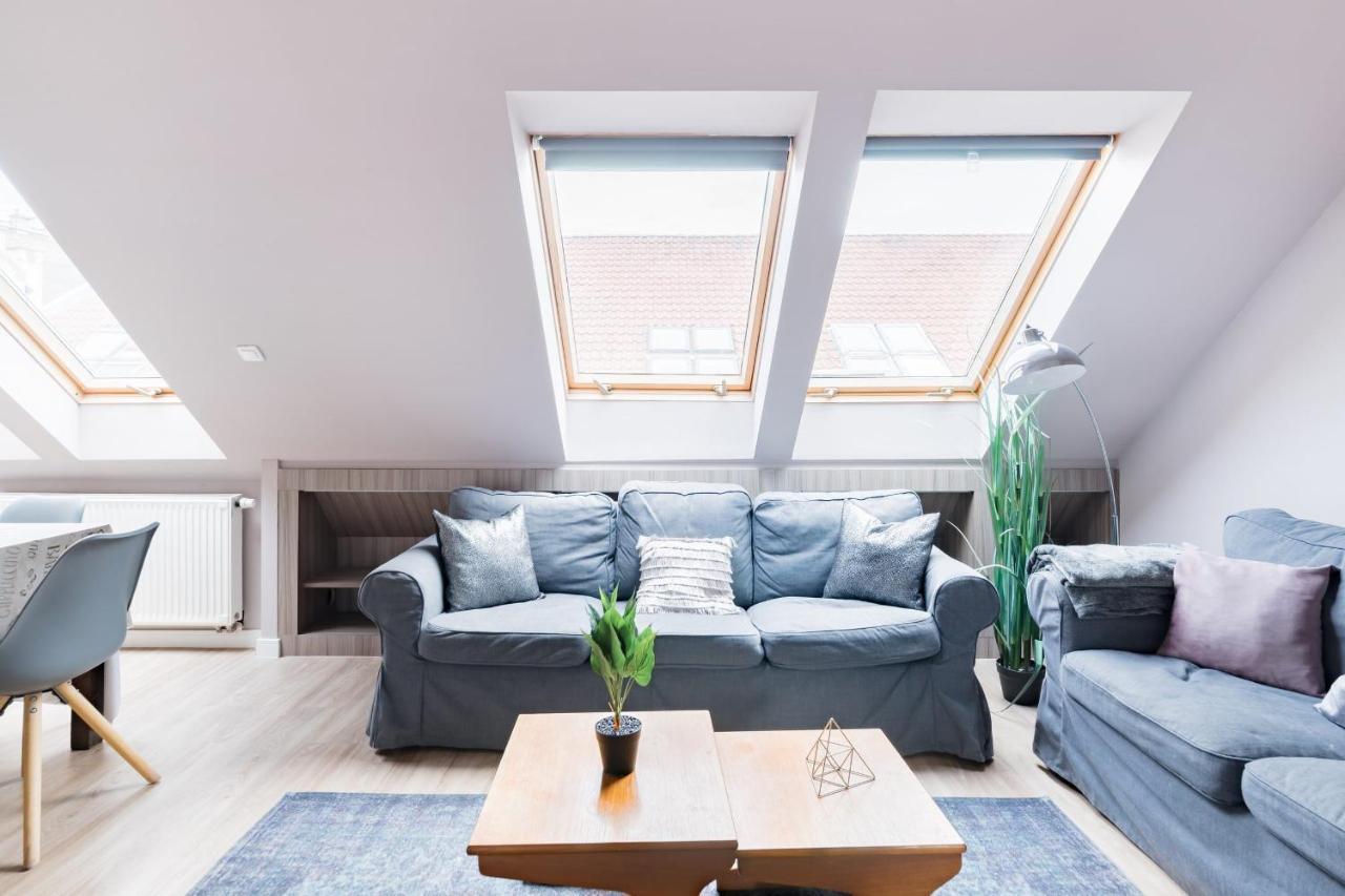 Sunny And Central Penthouse With Private Garage Budapest Ngoại thất bức ảnh